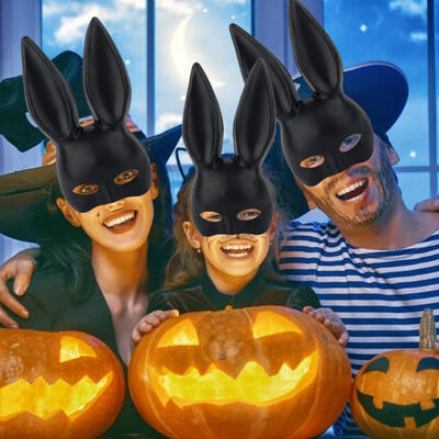 

Greensen Sexy Rabbit Ears Mask Bunny Long Ears Mask Halloween Masquerade Party Costume Props