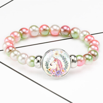 

Rainbow Unicorn Bracelet Party Bag Fillers Birthday Girls Gift