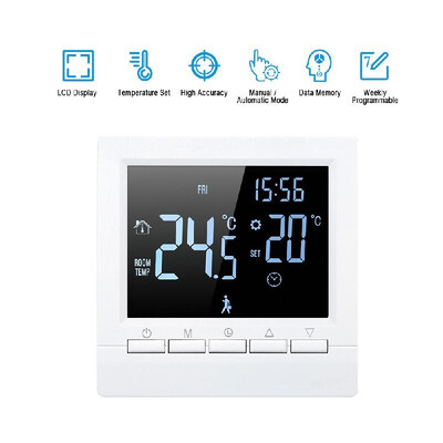 

Wi-Fi Smart Thermostat Digital Temperature Controller APP Control LCD Display Week Programmable Electric Floor Heating Thermostat
