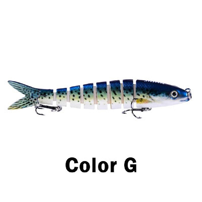 

1328cm 19g Fishing Lure Hard Bait 8 Segments Swimbait Crankbait Artificial Fishing Lure Bait with Treble Hooks