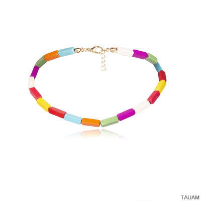 

Exclusive Natural Stone Pendant Necklaces for Women Ethnic Yoga Beaded Cheap Choker Collares Dropship Colorful