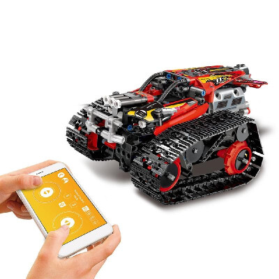 

MoFun 24GHz RC Building Blocks Car DIY Building Kit Car Toy RC Tank RC Stunt Car APP Control Gravity Sensor