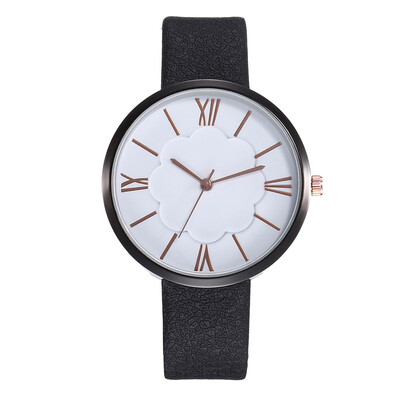 

Creative flowers Roman scale student belt watch evil
