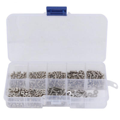 

Greensen 360pcs M25 Cross Stainless Steel Screw Bolt Nut Washer Assortment Set