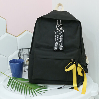 

Tailored Unisex Canvas Letter Backpack Outdoor Travel Backpack Student Bag