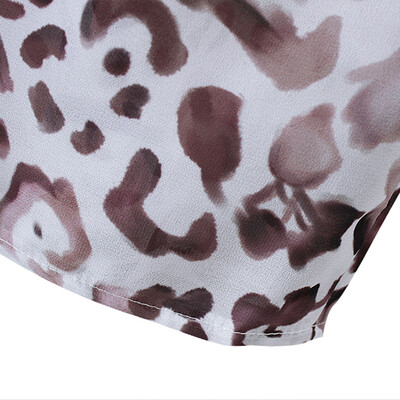 

Women Kimono Cardigan Leopard Print Half Sleeves Belt Boho Loose Long Bikini Cover Ups Beachwear