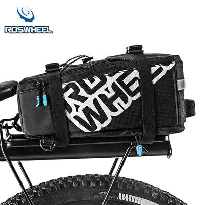 

ROSWHEEL 5L Nylon Waterproof Mountain Bike Road Bicycle Bag Cycling Rear Rack Tail Seat Pannier