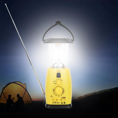 

Greensen Solar Charged Hand Crank Dynamo Power Bank Outdoor FMAM Radio Emergency LED Flashlight