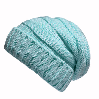 

Tailored Unisex Women Men Mixed Color Winter Plus Outdoor Thick Plaid knit Warm Hat Cap