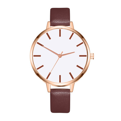 

Women Watches Golden Border Scale Dial Ladies Quartz Wristwatch High Quality Leather Strap Casual Clock Gift Relogio Feminino