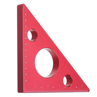 

〖Follure〗Aluminum Alloy 90 Degree Height Ruler Woodworking Right Angle Square Ruler