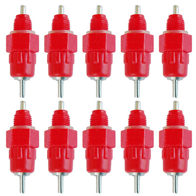

Siaonvr 10Pcs Poultry Water Drinking Nipples Duck Chicken Hen Feeding Screw In Drinker