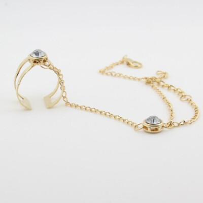 

Women Rhinestone Crystal Gold Plated Bracelet Jewelry