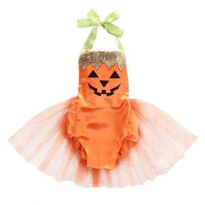 

Hot Halloween Baby Girl Party Costume Romper Bodysuit Fancy Tutu Dress Skirt Outfit