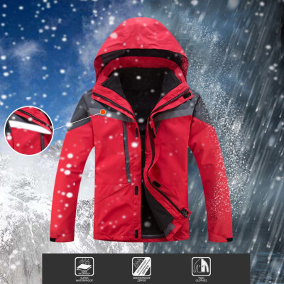 

Toponeto Men Winter Hooded Softshell Windproof Waterproof Soft Coat Shell Jacket