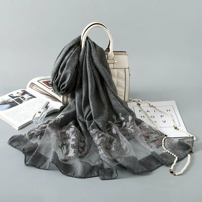 

Women Soft Long Neck Large Scarf Wrap Shawl Pashmina Stole Scarve Chiffon Cotton