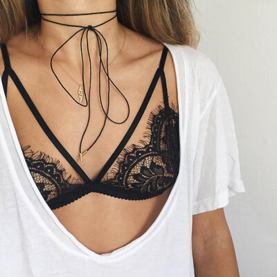 

Toponeto Sexy Women Floral Lace Bralette Bustier Crop Top Sheer Bra Shirt Vest