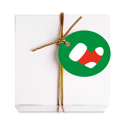 

100 Pcs Christmas Gift Candy Package Pendant Xmas Message Card Packaging Tag