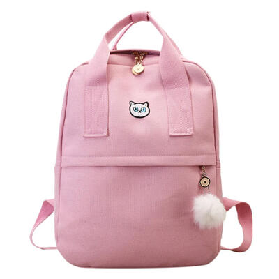 

Canvas Preppy Women Girls Backpacks Teen Vintage Shoulder School Bookbags
