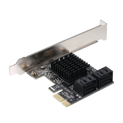 

PCIE to SATA Card PCI-E Adapter PCI Express to SATA30 Expansion Card 4Port SATA III 6G for SSD HDD