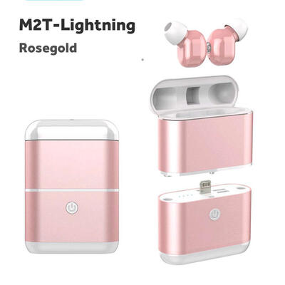 

M2T-Lightning Bluetooth 50 Wireless Earphones Noise Canceling Earbuds With Mic Charging Case Emergency Power Bank