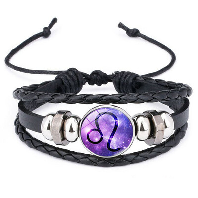 

Bracelet Men Women Braided Leather Bracelets Bangles Time jewelry