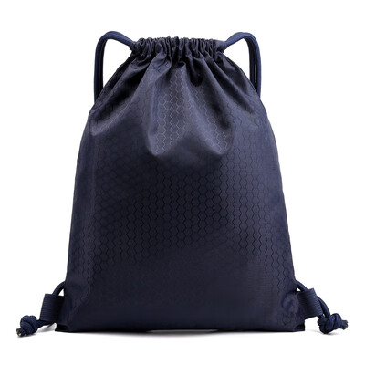 

Bundle pocket custom printed LOGO shoulder bag for men&women sports fitness pull rope simple waterproof light folding pull rop