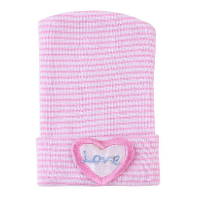 

Newborn Baby Hat Toddler Infant Warm Soft Cotton Striped Bow Beanies Caps