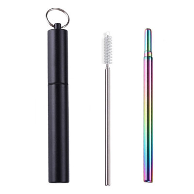 

Stainless Steel Reusable Telescopic Straw - Aluminum TubeTelescopic StrawBrush