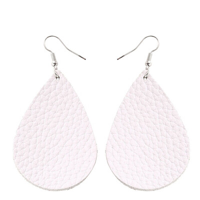 

New Fashion Women Jewelry Leather Teardrop Waterdrop Bohemian Earrings