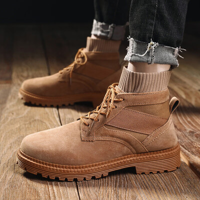 

Joker Martin boots mens British trend wild outdoor high help Martin shoes mens desert tooling boots