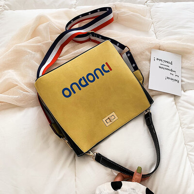

Vintage small bag chic fashionable broadband handbag new 2019 buckle womens bag one-shoulder bag one-shoulder bag one-sho