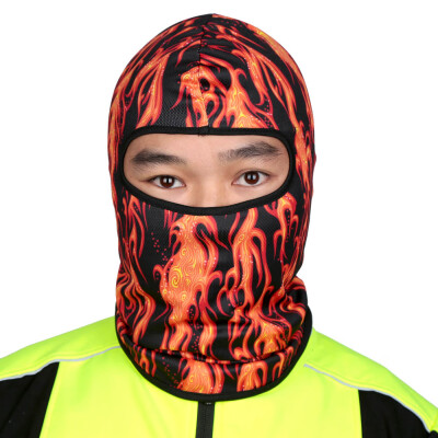 

Flame Pattern Thin Breathable Outdoor Bike Motorcycle Hiking Ski Hat Face Mask CS Protection Mask Balaclava Full Face Mask