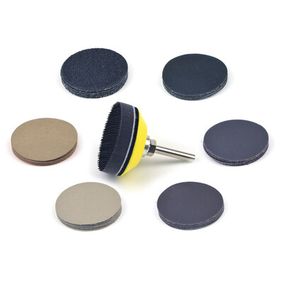 

32Pcs 75mm Grit Silicon Carbide Sanding DiscsBacking Pad Sponge Interface Pad