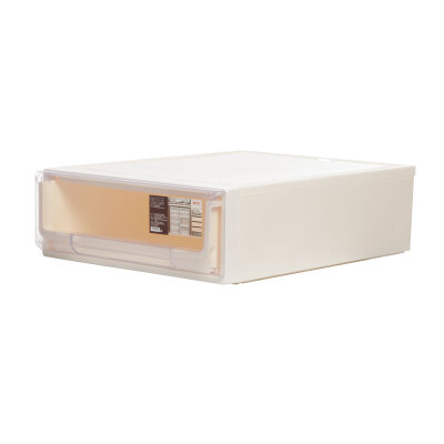 

Citylong Single layer small transparent storage cabinet Green plastic drawer storage cabinet can be stacked combination storage
