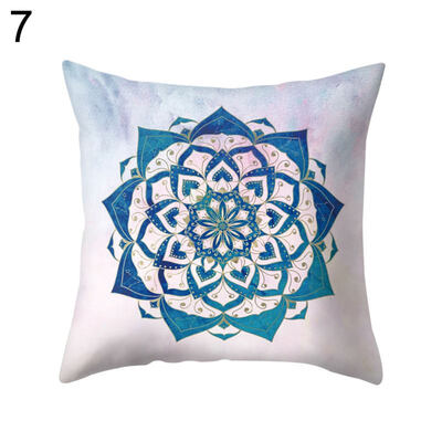 

Mandala Bird Dots Throw Pillow Case Cushion Cover Sofa Bed Car Cafe Office Decor