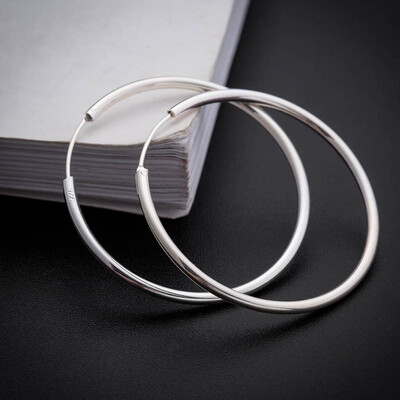 

Stainless Steel Big Hoop Earrings for Women Round Circle Earrings Brincos Jewelry Party Rock Gift Hyperbole Ear Metal Hoop