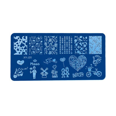 

Nail Stamping Print Plate DIY Nail Art Gel Polish Manicure Template Stencil