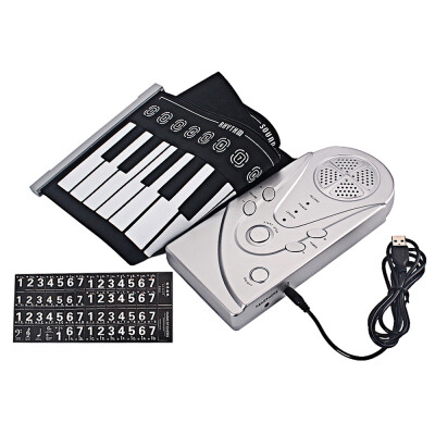 

49 Keys Silicone Foldable Electronic Digital Roll-up Keyboard Piano with Speaker