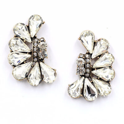 

JURAN Factory Wholesale Women Fashion Crystal Drop Earrings Party Jewelry Brand Earrings Free Shipping 15 Styles Brincos 2019