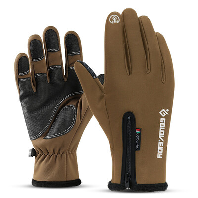 

Golovejoy Unisex Touch Screen Gloves Plus Velvet Winter Windproof Waterproof
