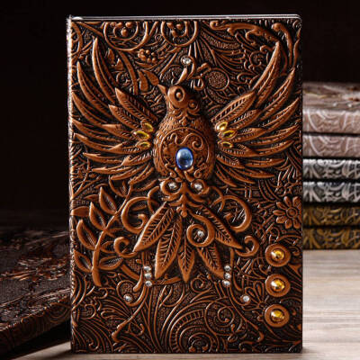 

A5 3D Vintage Printing Embossed Phoenix Travel Diary Notebook Journal Notebook Diary Book Notebook