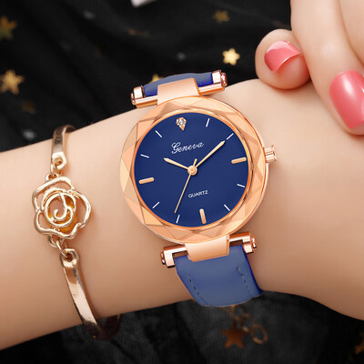 

New Fashion Geneva Brand Simple Rhinestone Watches Women ladies casual dress quartz wristwatch reloj mujer 533