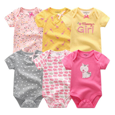 

6PCS Newest Baby Clothing Set Baby Girls Clothes Roupas de bebe Unicon Newborn Babywear Baby Boys Clothes Bodysuits Rompers