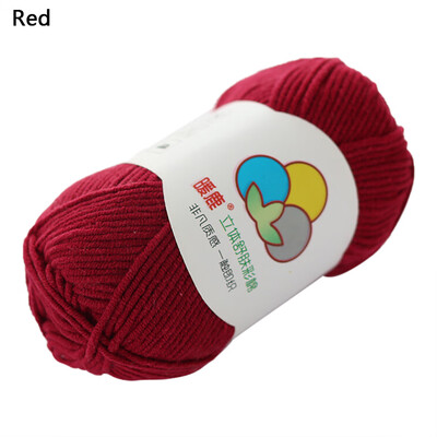 

Gobestart Hand-Woven 5 Strands of Milk Cotton Warm Soft Scarf Sweater Wool Thread