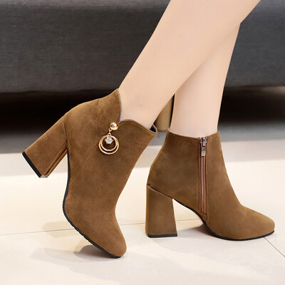

Rose Womens Ladies Vintage Ankle Crystal Pointed Toe Short Boots Casual Shoes