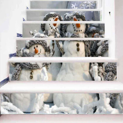 

〖Follure〗Christmas 3D Simulation stair stickers Waterproof Wall Stickers DIY Home Decor