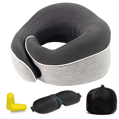 

Gobestart Travel Pillow Memory Foam Pillow Bib Slow Neck Pillow O Type Foldable