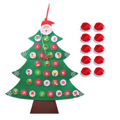 

〖Follure〗DIY Felt Christmas Tree Set With Ornaments For Kids Xmas Gifts Door Wall Hanging