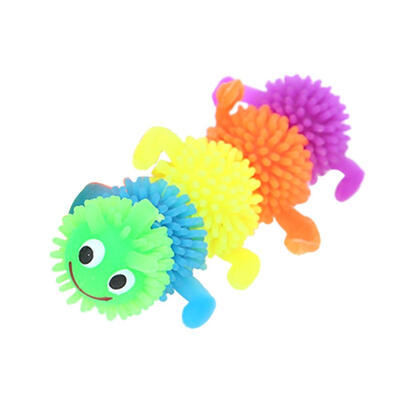 

16pcs Cartoon Silicone Carpenterworm Pet Cat Stress Relief Interactive Toy